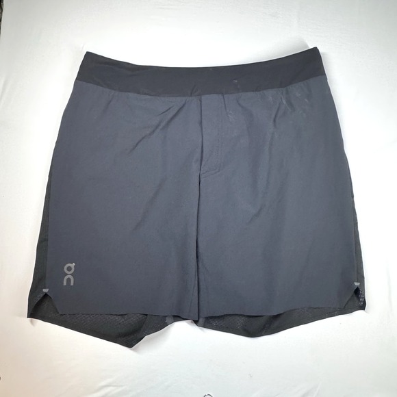 On Clouds Other - ON CLOUD Short Mens 2XL XXL‎ Lined Running Active Lightweight Gray Athletic 8 In